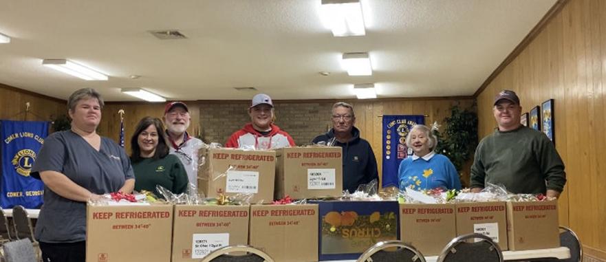 Comer Lions Club completes Christmas fruit project